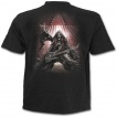 T-shirt homme noir  guitare avec dragon et cranes