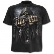 T-shirt homme noir avec la Mort à chaine de combat