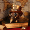 Tte d'automate docteur de peste steampunk - 20.5cm