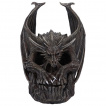 Tte de mort aspect roche volcanique  dragon Draco Skull (19cm)