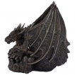 Tte de mort aspect roche volcanique  dragon Draco Skull (19cm)