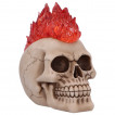 Tête de mort à crète de feu mohawk (19cm)