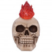 Tête de mort à crète de feu mohawk (19cm)