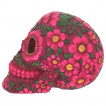 Tte de mort mexicaine  fleurs (14,5cm)