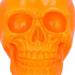 Tte de mort psychdlique orange fluo (15.5cm) - Nemesis Now