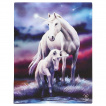 Toile canevas  licorne et son bb - Anne Stokes (19x25cm)