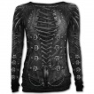 Top femme à imprimé imitation tenue gothique