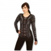 Top femme à imprimé imitation tenue gothique