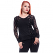 Top femme  manches dentelle et lacets HASEL TOP - Poizen Industries