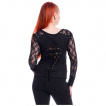 Top femme à manches dentelle et lacets HASEL TOP - Poizen Industries