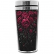 Travel mug thermos gothique avec roses ensanglantes