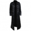 Trench gothique femme similicuir noir corsett  roses et pieu