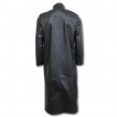 Trench homme similicuir noir à motif tribal