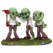 Triple figurine zombies en costume cravate (15,5cm)