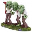 Triple figurine zombies en costume cravate (15,5cm)