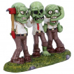 Triple figurine zombies en costume cravate (15,5cm)