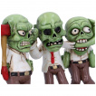 Triple figurine zombies en costume cravate (15,5cm)