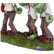 Triple figurine zombies en costume cravate (15,5cm)