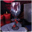Verre à pied à chauves-souris vampires et roses rouges (20cm)