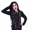 Veste femme goth-rock noir  spikes ROCKSTAR JACKET - Vixxsin