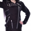 Veste femme goth-rock noir  spikes ROCKSTAR JACKET - Vixxsin