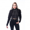 Veste femme goth-rock noir à zips GRAY JACKET - Chemical Black