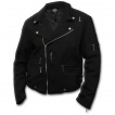 Veste gothique homme avec La Mort sur sa moto et crane ailé