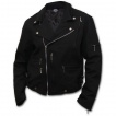 Veste gothique homme  effet squelette sortant du vetement en flamme