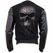 Veste gothique homme style bomber avec effroyable tte de mort