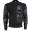Veste gothique homme style bomber avec effroyable tête de mort
