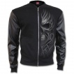 Veste gothique homme style bomber avec effroyable tte de mort