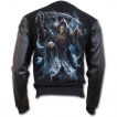 Veste gothique homme style bomber avec La mort entourée d'âmes
