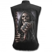 Chemise D'Halloween Homme à Manches Longues - Motif éclaboussures De Sang, Col à Revers, Boutonnage Complet