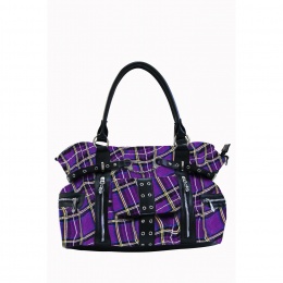 Sac Bandoulière Gothique Punk BANNED - Motif Crâne - Rouge - Taille Moyenne - Neuf Avec étiquettes