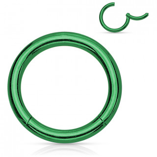 Anneau vert  segment charnire en acier