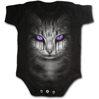Body bb gothique avec chat coulant de larmes