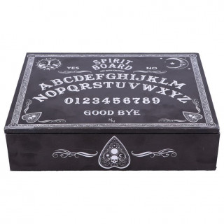 Bote  bijoux noire srigraphie ouija