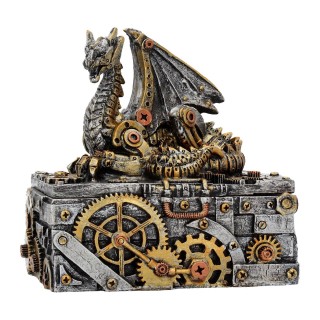 Boite steampunk  dragon "Les secrets de la machine"