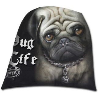 Bonnet gothique homme punk-rock  chien avec piercing au nez