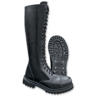 Boots Phantom 20 trous noire style militaire (mixte) - Brandit