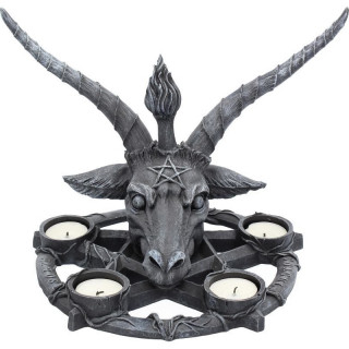 Bougeoir pentagramme Baphomet  5 bougies - Nemesis Now