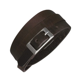 Bracelet cuir fin style ceinture