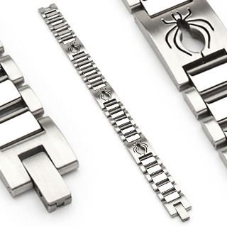 Bracelet homme gothique avec Araignes