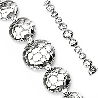 Bracelet homme gothique boucliers tortue