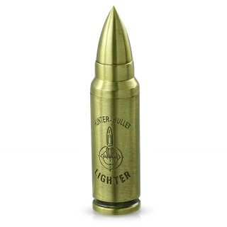 Briquet tempte en forme de balle de fusil