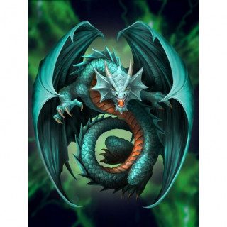 Carte postale Effets 3D  dragon de jade - Anne Stokes