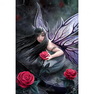 Carte postale Effets 3D  fe aux roses - Anne Stokes