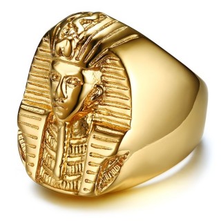 Chevalire homme dore en acier  Pharaon