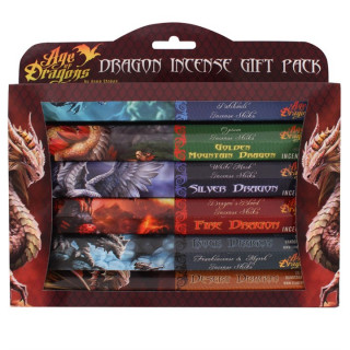 Coffret cadeau contenant 6 paquets d'encens - l'ge des Dragons