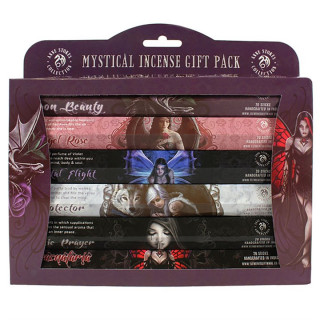 Coffret cadeau contenant 6 paquets d'encens Mystique - Anne Stokes